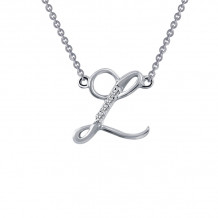 Lafonn Letter L Pendant Necklace - 9N073CLP18