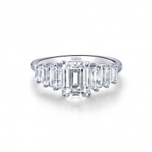 Lafonn Platinum Graduated 7-Stone Engagement Ring - R0469CLP10