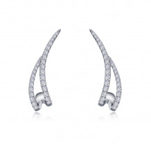 Lafonn Platinum Ear Climber Earrings - E0527CLP00