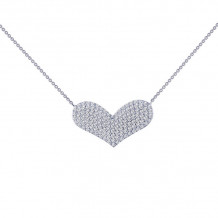 Lafonn Classic Sterling Silver Simulated Diamond Necklace