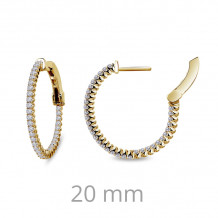 Lafonn 1.08 CTW Hoop Earrings - E3008CLG00