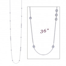 Lafonn 6.48 CTW Station Necklace - N0083CLP36