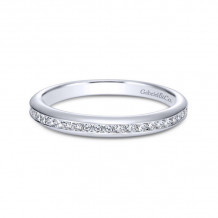 Gabriel & Co. 14k White Gold Contemporary Eternity Wedding Band - WB7473W44JJ