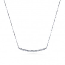 Gabriel & Co. 14k White Gold Lusso Diamond Necklace - NK4273W45JJ