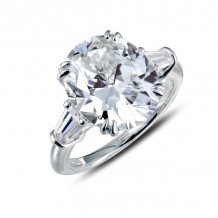 Lafonn Classic Three-Stone Engagement Ring - R0205CLP05