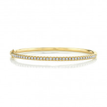 Shy Creation 14k Yellow Gold Bangle Bracelet - SC22005522ZS