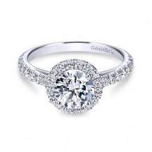 Gabriel & Co. 14k White Gold Contemporary Halo Engagement Ring - ER7261W44JJ