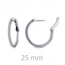 Lafonn 1.2 CTW Hoop Earrings - E3005CLP00