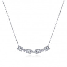 Gabriel & Co. 14k White Gold Lusso Diamond Necklace - NK6071W44JJ