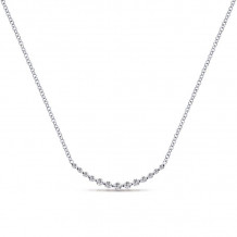 Gabriel & Co. 14k White Gold Lusso Diamond Necklace - NK4942W45JJ