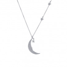 Lafonn Moon & Star Necklace - 9N079CLP18