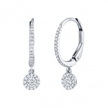 Shy Creation 14k White Gold Diamond Earrings - SC55005653