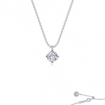 Lafonn Platinum Solitaire Necklace - N0263CLP20