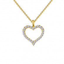 Lafonn Open Heart Pendant Necklace - P0146CLG18