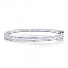 Shy Creation 14k White Gold Bangle Bracelet - SC55004920ZS