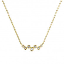 Gabriel & Co. 14k Yellow Gold Lusso Diamond Bar Necklace - NK5733Y45JJ