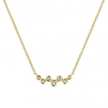 Gabriel & Co. 14k Yellow Gold Lusso Diamond Bar Necklace - NK5733Y45JJ