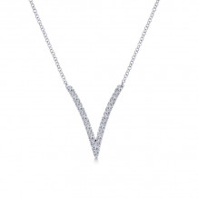 Gabriel & Co. 14k White Gold Kaslique Diamond Necklace - NK4720W45JJ