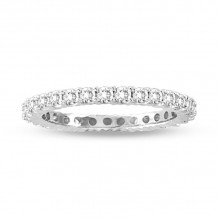 Louis Creations 14k White Gold Eternity Wedding Band - RA129A-100