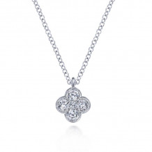 Gabriel & Co. 14k White Gold Lusso Diamond Necklace - NK6082W45JJ