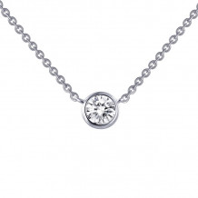 Lafonn Monte Carlo Sterling Silver Simulated Diamond Necklace
