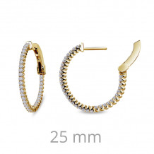 Lafonn 1.2 CTW Hoop Earrings - E3005CLG00