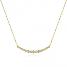 Gabriel & Co. 14k Yellow Gold Lusso Diamond Bar Necklace - NK5797Y45JJ