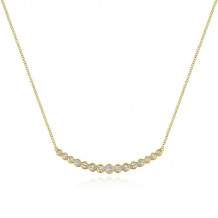 Gabriel & Co. 14k Yellow Gold Lusso Diamond Bar Necklace - NK5797Y45JJ