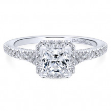 Gabriel & Co 14k White Gold Balsam Diamond Engagement Ring