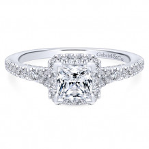 Gabriel & Co. 14k White Gold Entwined Halo Engagement Ring - ER12671S3W44JJ