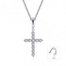 Lafonn 0.55 CTW Cross Pendant Necklace - P0242CLP20