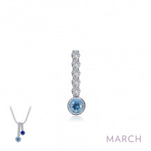 Lafonn March Birthstone Love Pendant - BP003AQP00