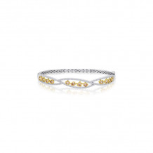 Roman & Jules Two Tone 14k Gold Bangles - 1065-1