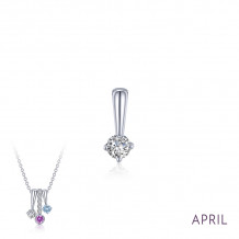 Lafonn April Birthstone Love Pendant - BP005DAP00