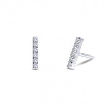 Lafonn Mini Vertical Bar Stud Earrings - E0315CLP00