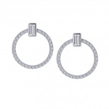 Lafonn Open Circle Drop Earrings - E0438CLP00