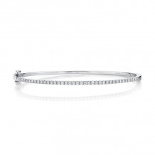 Shy Creation 14k White Gold Bangle Bracelet - SC55004036ZS