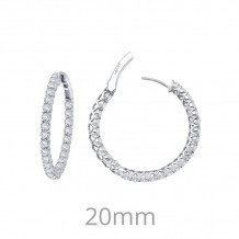 Lafonn 2 CTW Hoop Earrings - E3018CLP00