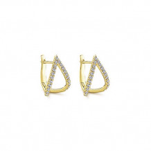 Gabriel & Co. 14k Yellow Gold Diamond Earrings