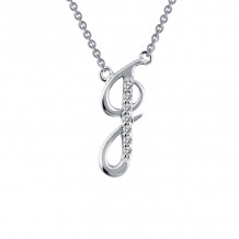 Lafonn Letter J Pendant Necklace - 9N068CLP18