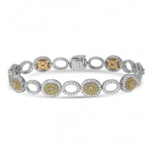 Roman & Jules Two Tone 18k Gold Diamond Bracelets - KB2643-1