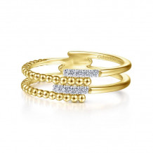 Gabriel & Co. 14k Yellow Gold Bujukan Diamond Ring - LR51455Y45JJ