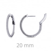 Lafonn 1.08 CTW Hoop Earrings - E3008CLP00