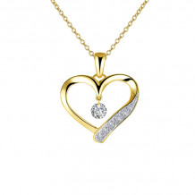 Lafonn Open Heart Pendant Necklace - P0221CLT20