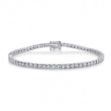 Shy Creation 14k White Gold Diamond Tennis Bracelet - SC55002949