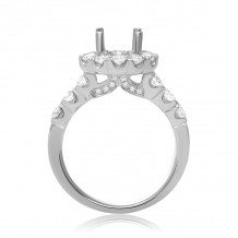 Roman & Jules 14k White Gold Halo Engagement Ring - KR2544W-A-SM