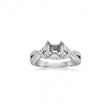 Roman & Jules 14k White Gold Twist Wedding Band - KR1143W-SM