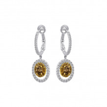 Roman & Jules Two Tone 18k Gold Drop Earrings - KE1620WP-18K
