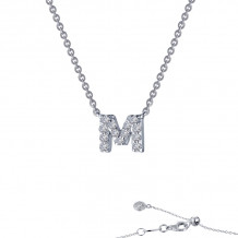 Lafonn Letter M Pendant Necklace - 9N093CLP20