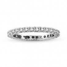 Louis Creations 14k White Gold Eternity Wedding Band - RA129A-050